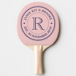 Raquete De Ping Pong Faça seu próprio Rosa Quartz Logotipo Rosa Quartz