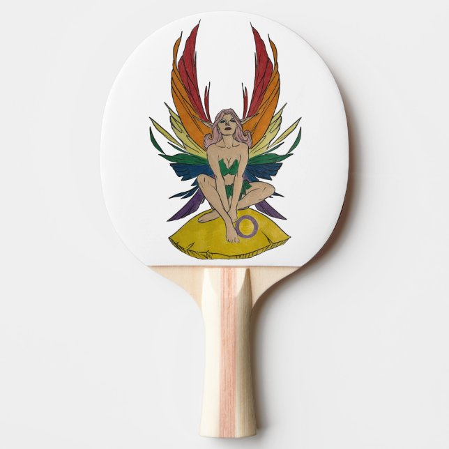 Raquete De Ping Pong Fada Intersexo (Frente)