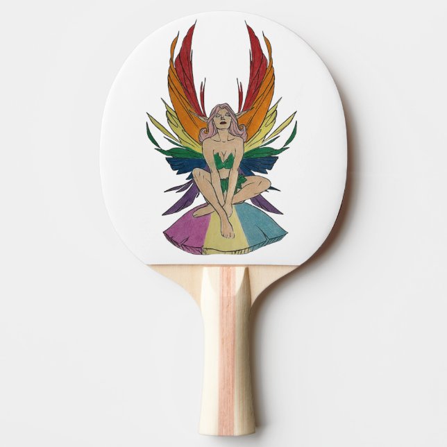Raquete De Ping Pong Fada Pansexual (Frente)