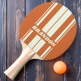 Raquete De Ping Pong Faixa do Conselho Duplo Laranja Retroativa com Nom