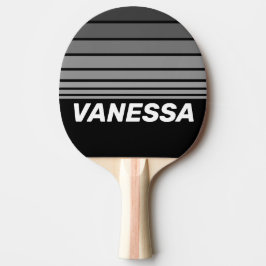 Raquete De Ping Pong Faixa do Horizonte com Gradiente de Arco-íris Escu