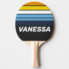 Raquete De Ping Pong Faixa do Horizonte do Crepúsculo do Carvão com Nom