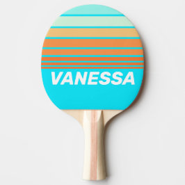 Raquete De Ping Pong Faixa do Horizonte Tropic Splash com Nome