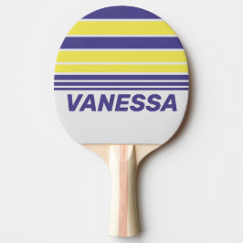 Raquete De Ping Pong Faixa e Nome Retro Electric Lemon Grape Horizon