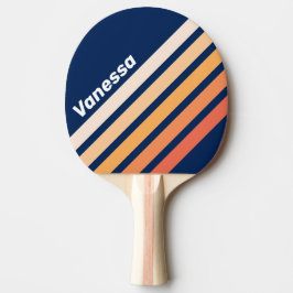 Raquete De Ping Pong Faixa Inclinada do Outono do Sol do Oceano com Nom