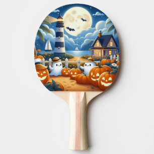 Raquete De Ping Pong Fantasma/abóboras do Dia das Bruxas Justo/Costeiro