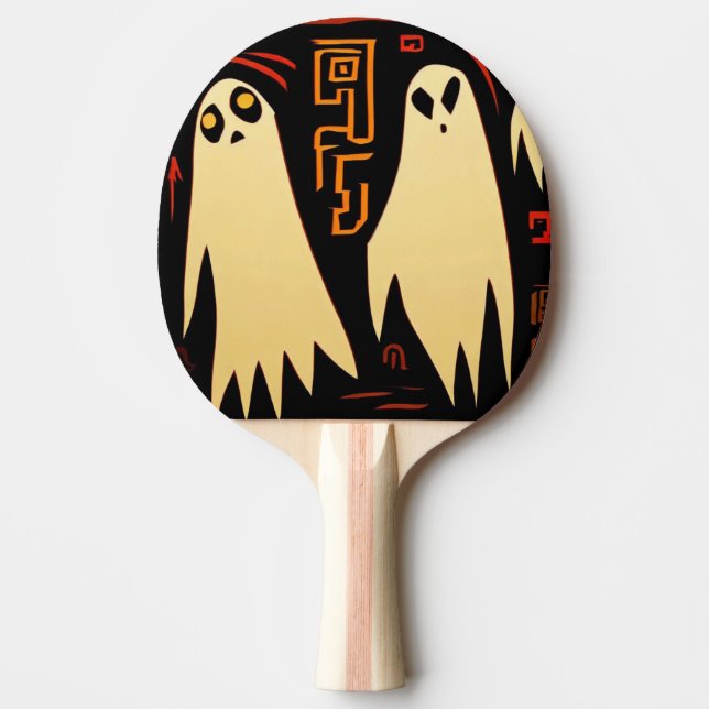 Raquete De Ping Pong Fantasy Egípcio Fantasy Ghosts Halloween (2) (Frente)