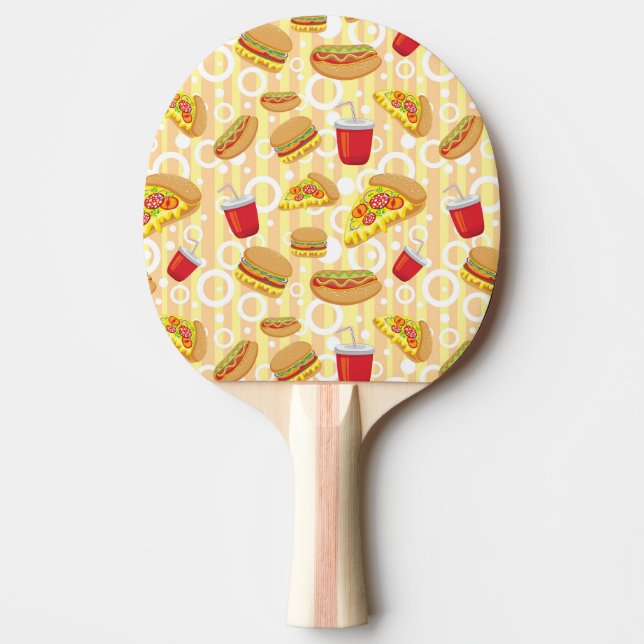 Raquete De Ping Pong Fast food (Frente)