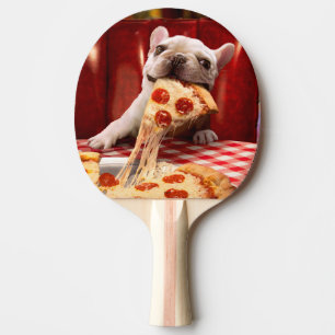 Raquete De Ping Pong Fatia De Pizza De Comida De Cão