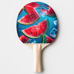 Raquete De Ping Pong Fatias De Melancia Vibrantes Subaquáticas - Refres
