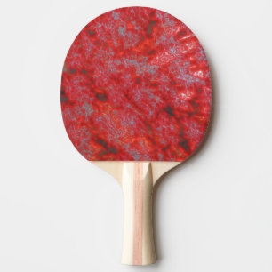 Raquete De Ping Pong Faux Red Marble