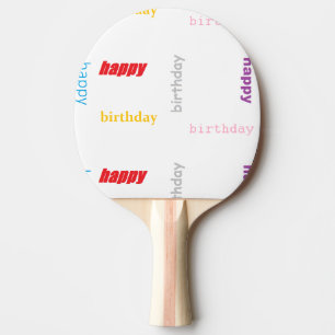 Raquete De Ping Pong Feliz aniversário
