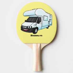 Raquete De Ping Pong Feliz desenho animado da câmera