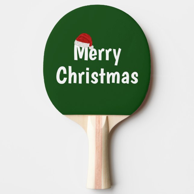 Raquete De Ping Pong Feliz Natal (Frente)