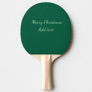 Raquete De Ping Pong Feliz Natal verde plano solo holida