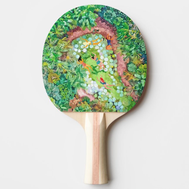 Raquete De Ping Pong Férias Tropicais (Frente)