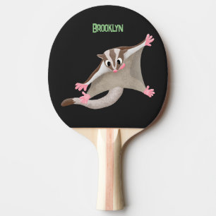 Raquete De Ping Pong Figura de desenho animado de um planador de açúcar