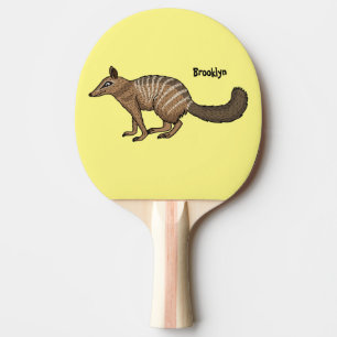 Raquete De Ping Pong Figura de desenho animado feliz e bonito