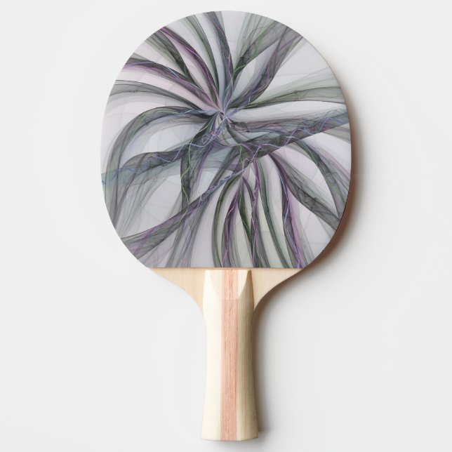 Raquete De Ping Pong Filigree aciona Fractal Abstrato Swing Moderno (Frente)