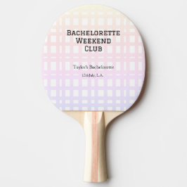 RAQUETE DE PING PONG FIM DE SEMANA RETRÔ DO CLUBE DE NOIVAS ROSA LARANJ