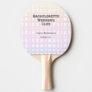 RAQUETE DE PING PONG FIM DE SEMANA RETRÔ DO CLUBE DE NOIVAS ROSA LARANJ