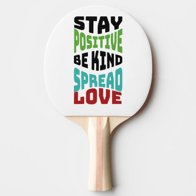 Raquete De Ping Pong Fique Positivo (Frente)
