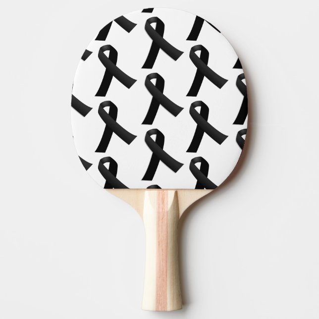 Raquete De Ping Pong Fitas Pretas (Frente)