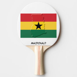 Raquete De Ping Pong FLAG E MAPA DO GANA Personalizados