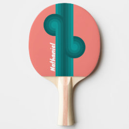 Raquete De Ping Pong Flamingo Aqua Listra Loop com Nome