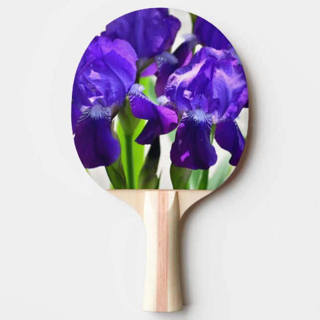 Raquete De Ping Pong Flor Roxo Iris (Frente)