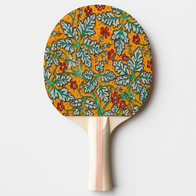 Raquete De Ping Pong Flores Amarelas de Betty (Frente)