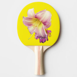 Raquete De Ping Pong Flores cor-de-rosa