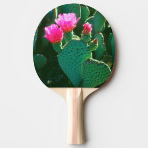 Raquete De Ping Pong Flores de Cactus Beavertail