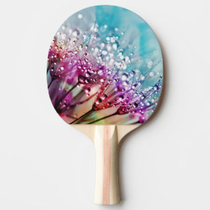 Raquete De Ping Pong Flores do Espectro Arco-Íris