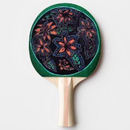 Raquete De Ping Pong Flores Henna
