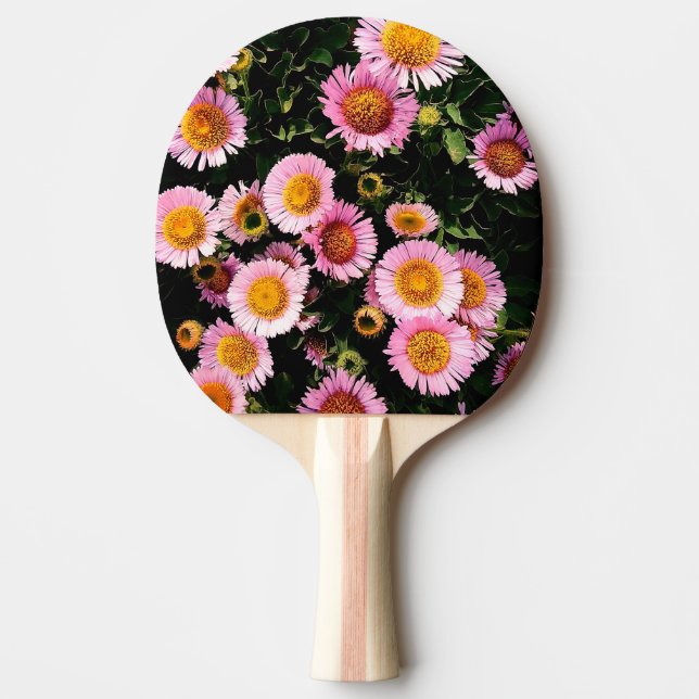 Raquete De Ping Pong Flores rosa (Frente)
