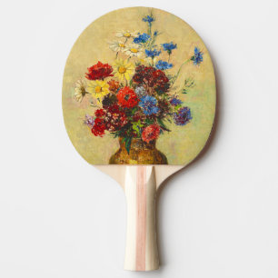 Raquete De Ping Pong Flores Vintage em um Vase (1910) por Odilon Redon