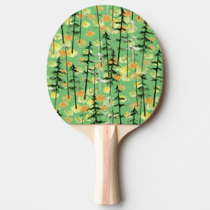 Raquete De Ping Pong Floresta do outono: Beleza Natural Sem Perfeição