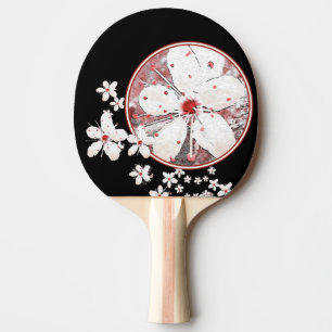 Raquete De Ping Pong Flórida asiática de cereja vermelha e branca-Sakur