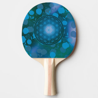 Raquete De Ping Pong flower of life, chakra,zen,sacred geometric,