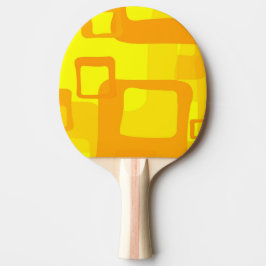 Raquete De Ping Pong Fluxo Vibrante de Sol – Formas Modernas de Arte Ab