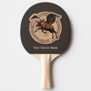 Raquete De Ping Pong Flying Moose Aviation Patch