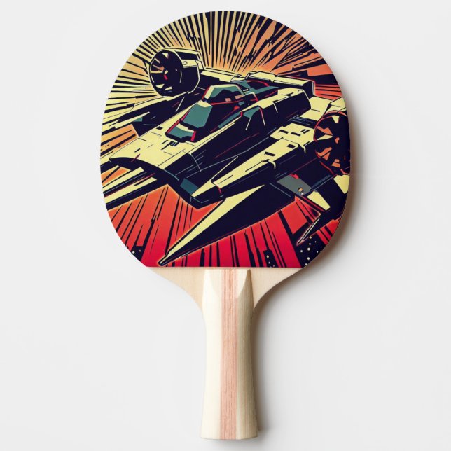 Raquete De Ping Pong Foguete de Anime SF - Corte (1) (Frente)
