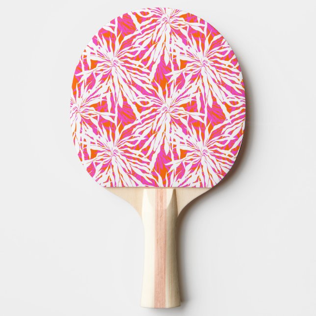 Raquete De Ping Pong Folhas de palmeira tropicais (Frente)
