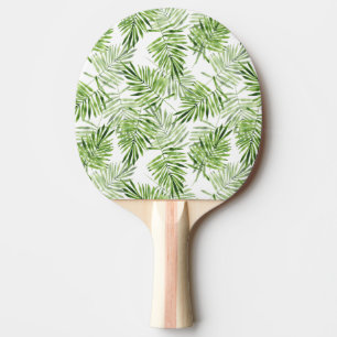 Raquete De Ping Pong Folhas de palmeira verdes