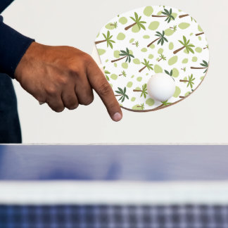 Raquete de Ping Pong Folhas Tropicais