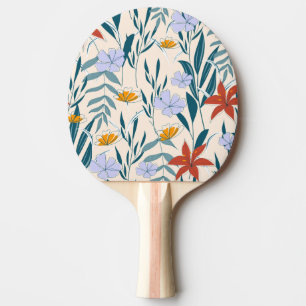Raquete De Ping Pong Folhas Tropicais: Fundo Abstrato fascinável.