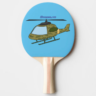 Raquete De Ping Pong Foto de helicóptero de camoflagem do exército