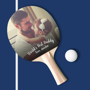 Raquete De Ping Pong Foto do dia dos pais do pai do mundo a melhor