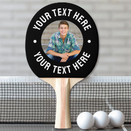 Raquete De Ping Pong Foto e Texto Personalizados